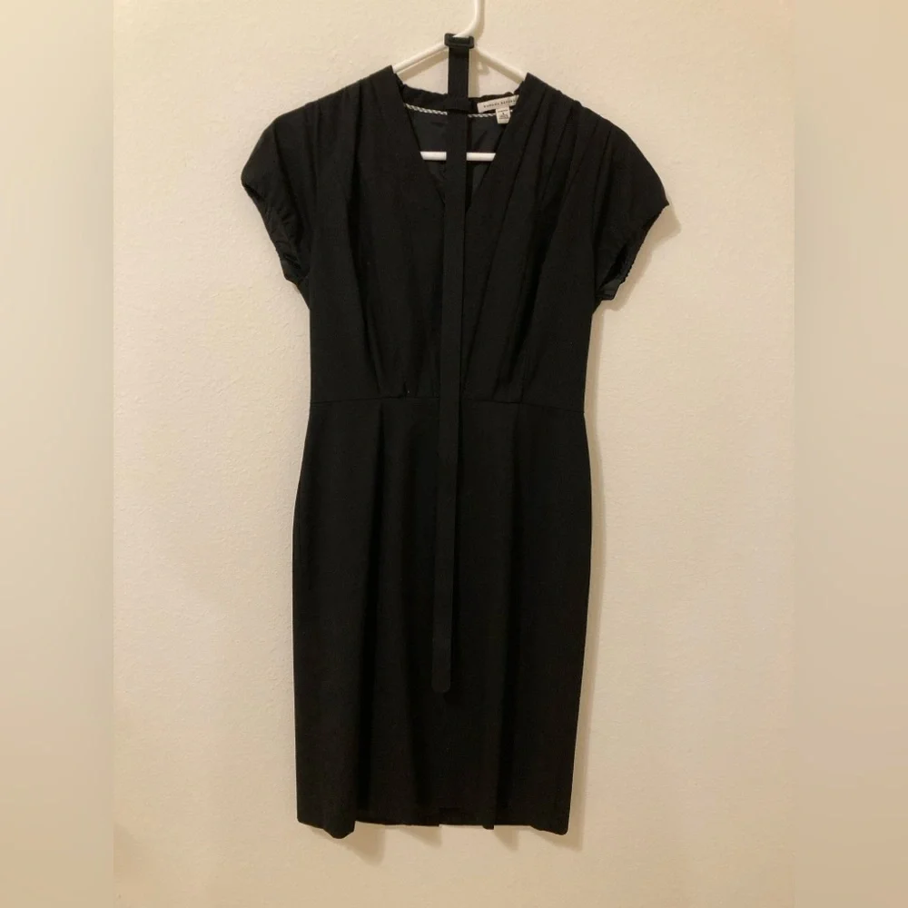 Banana Republic Classic Black Midi Dress Size 6 - Picture 1 of 16